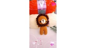 Resim Design By Oykum Amigurumi Minik Aslan Anahtarlık (ucuna aparat takılıp gönderilir) 