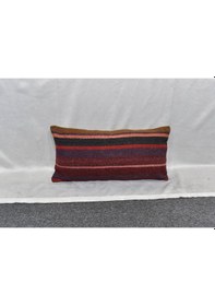 Resim Zehra Abla Halı Yeni El Dokuma Dekoratif Lumbar Kilim Kırlent Yastık Kılıfı 6167 