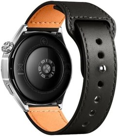 Resim Sneezy Huawei Watch GT3 46mm GT2 46mm İle Uyumlu Premium Classic Deri Görünümlü Kordon 