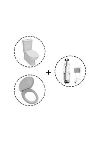 Resim Serel Etna Duvara Sıfır Klozet Seti 4 Parça En02gds110h+en04s4l110h+150400120006+150400400079 