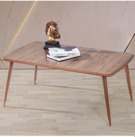 Resim 60X100 Cm Ahşap Lüx Ayaklı Orta Sehpa Ceviz A9 