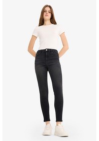 Resim Defacto Skinny Fit Yüksek Bel Bilek Boy Jean Pantolon E9820ax25aunm40 Siyah 
