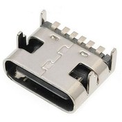 Resim Type-C Usb Soket 6 Pin Smd USB 3.1 Cep Telefonu Elektronik Cihaz Usb Port Konnektör Şarj Soketi Dişi Sorunsuz Alışveriş Keyfi