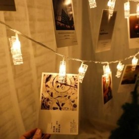 Resim LED Işıklı Fotoğraf Mandalları 10 Adet 