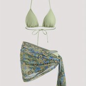 Resim Kadın Moda Bikini 3 Parça Takımı 