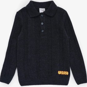 Resim U.s. Polo Assn. Erkek Çocuk Lacivert Kazak /triko 50315640-VR033 