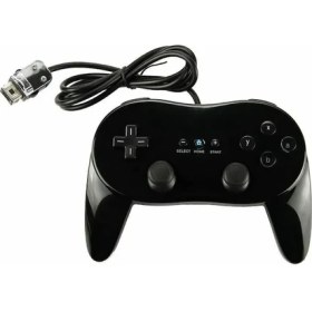 Resim Papajack Siyah-Klasik Oyun Denetleyicisi Pad Konsol Joypad Nintendo Wii Ikinci Nesil Klasik Kablolu Oyun Denetleyicisi Oyun Uzaktan Pad (Yurt Dışından) 