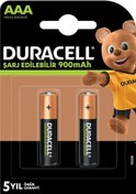 Resim Popvitrin Duracell 900 Mah Şarjlı İnce Pil 2'li 