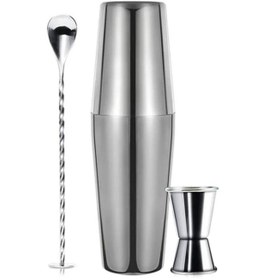 Resim vosco Vb-kb3 3 Parça Boston Shaker Kokteyl Seti, 750 ml 