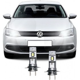 Resim Vw Jetta Mk6 Led H7 Uzun Far Ampulü Mini Led 2'li Set 
