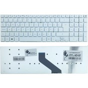 Resim Acer Uyumlu Aspire V3-571G-53238G1TMakk Klavye (Beyaz) 