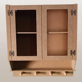 Resim Bengi Ticaret Hobi Adn Model 90350 Ecza Dolap İki Kapaklı Kupaklı Ahşap Mdf Ham El Yapım 