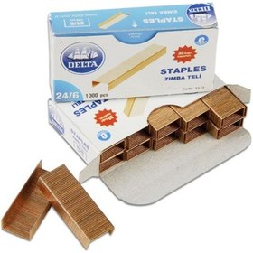 Resim Delta 1551 24/6 Zımba Teli Sarı 10 x 1000 
