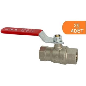 Resim 25 Adet Eca 1/2 Endüstriyel Tip Küresel Valfi İç Vida X İç Vida Pn25 602122187 