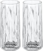 Resim STOREMAX Superglas Club No. 3, 2 adet, 250 ml, berraklığında plastik kokteyl bardağı, lüks, kırılmaz, yeniden 