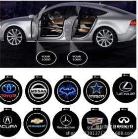 Resim Fabrika Doğrudan Satış Kablosuz Karşılama Işıkları Evrensel Kapı Işıkları Dekoratif Projeksiyon Işıkları Karbon Lehimli Kablosuz Kızılötesi Işık Audi 