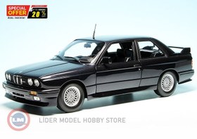 Resim 1:18 Minichamps 1989 BMW M3 (E30) STREET EVO - Dark Blue 