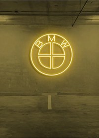 Resim Twins Led Rent A Carlara Özel Bmw Logo Neon Tabela Günışığı Model:model:28933366 Gün Işığı 