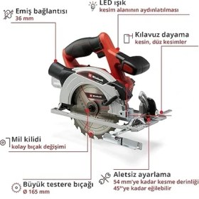 Resim Te-Cs 18/165/1 Li Solo, Daire Testere 