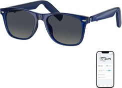 Resim GetD ChatGPT AI Yapay Zeka Destekli Akıllı Gözlük Lacivert Çerçeve Gradient Lens 