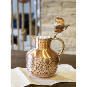 Resim Bakır Concept Bakır Sürahi İşlemeli Osmanlı Model Mat Bakır Renk 