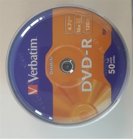 Resim Verbatim DVD-R 50Lİ DataLife 4,7GB 16X 120Min (069724-02) 