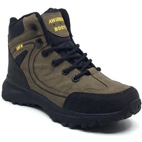 Resim Avidox Erkek Günlük Outdoor Kışlık Bağcıklı Fermuarlı Spor Bot 36-44 Vizon - Siyah 
