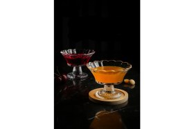 Resim Gülümseten Avm 6 Lı Ayaklı Cam Kahvaltılık Reçellik Sunumluk Sosluk | Kahve Yanı Lokumluk Şekerlik Drajelik - Beyaz 