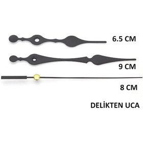 Resim 1 Adet Duvar Saati Mekanizması , Askısız , Şaft Uzunluğu 28 Mm , (525496685) 