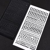 Resim 1 adet Sıcak Baskı ve Gümüş Çiçek Serisi Defter Etiketleri Küçük Harfler PVC Küçük Çıkartmalar Gu Kart Malzeme Kağıt Günlük Scrapbook 