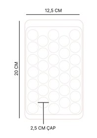 Resim Valletta Pumo Beyaz 33 Bölmeli Kapaklı Küre Buz Kalıbı Beyaz 