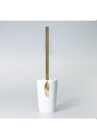 Resim Leaf Çöp Kovası Beyaz Altın Beyaz 