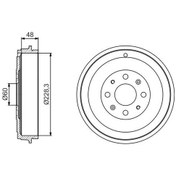 Resim Bosch 0986477208 - Arka Kampana Corsa D 07 Corsa E 14 Adam 13 Pu 