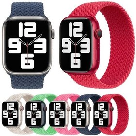 Resim iOS Uyumlu Ultra 49mm-watch Ultra 2 49mm / Seri 9-8-7 45mm / Se 3-se 2-6-se-5-4 44mm / 3-2-1 42mm 135mm Naylon Örgülü Saat Kordonu 