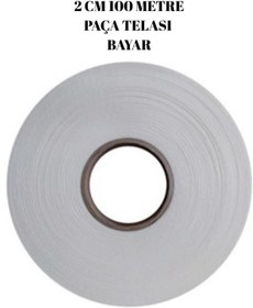 Resim Bayar Kumaş Paça telası 2 cm çift taraflı yapışkan kağıtlı örümcek tela 100 metre 