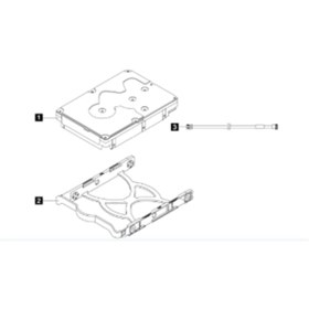 Resim LENOVO THINKSYSTEM 4XB7A77446 ST50/ST45 SERIES 3.5 2TB 7.2K SATA6GB NON-HOT SWAP 512N HDD 