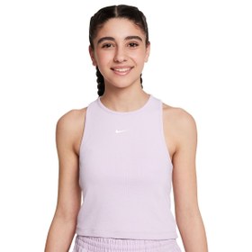 Resim Nike Rib Tank Dance Çocuk Mor Günlük Stil Atlet FZ5551-537 