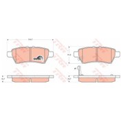 Resim TRW GDB3405 Fren Balatası Arka Navara 05- Np300 Pathfınder 05-11 