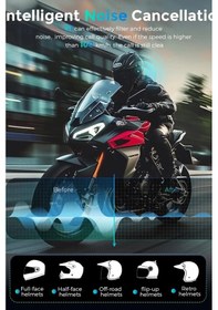 Resim Bt68 Motosiklet Kask Bluetooth Kulaklık 1080p Kamera Ses Video Kayıt Özellikli İntercom 