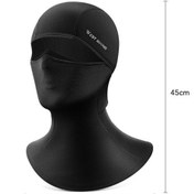 Resim Dm West Biking Yp0201432 Kışlık Bisiklet Kayak Şapka Rüzgar Geçirmez Sıcak Yüz Boyun Kapağı Siyah Siyah 