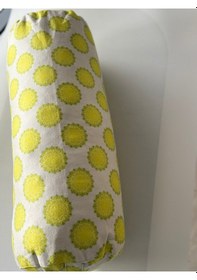 Resim Zafu Silindir Uzun Yoga Meditasyon Minderi Bolster Sarı 