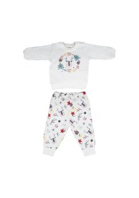 Resim 2'li Bebek Takımı Tku5020 Ekru 