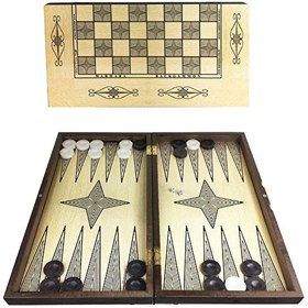 Resim Star Oyun Yakma Dama Büyük Boy Tavla - 1020012 