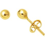 Resim Bilezikci 14 Ayar Altın Top Küpe 4 mm. KP4202701 