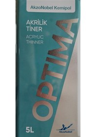 Resim Akzonobel Optima Akrilik Tiner Yavaş Gl 5 Litre 