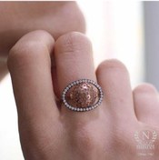 Resim 925 Ayar Rose Gümüş Taşlı Rodajlı Yüzük 