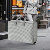 Resim 1 Adet Katlanabilir Kıyafet ve Yatak Takımı Çantası - Dayanıklı, Hafif Seyahat Organizatörü, Taşınma, Tatil ve Ev Düzeni için Üst Saplı Tasarruflu Katlanır Tasarım 