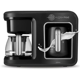 Resim Karaca Hatır Plus 5 in 1 Essential Közde ve Sütlü Türk Kahvesi ve Filtre Kahve Makinesi Black Chrome 