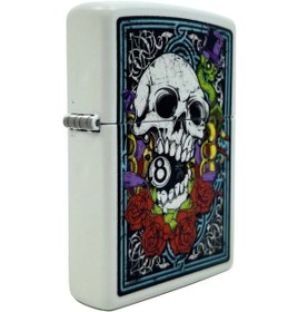 Resim Zippo Deadman S Skull Dizayn Çakmak 