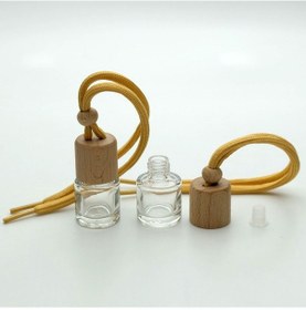 Resim Ferdenferda 40 Adet Boş Cam Araç Koku Şişe 5 ML Silindir Model Kayın Ağacı Kapaklı 